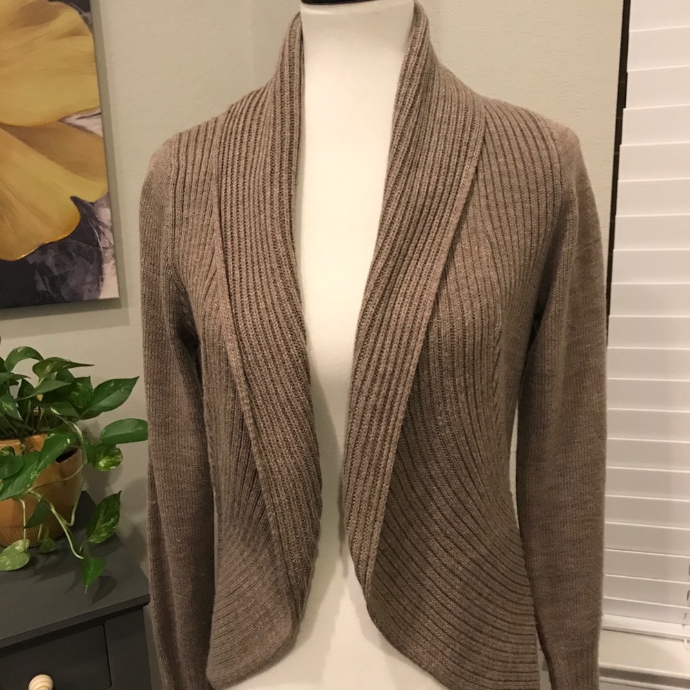 H&M Basic Cardigan- Taupe- Size M